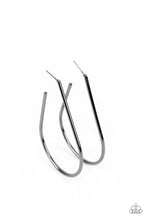 Load image into Gallery viewer, City Curves - Black hoop earring 1986
