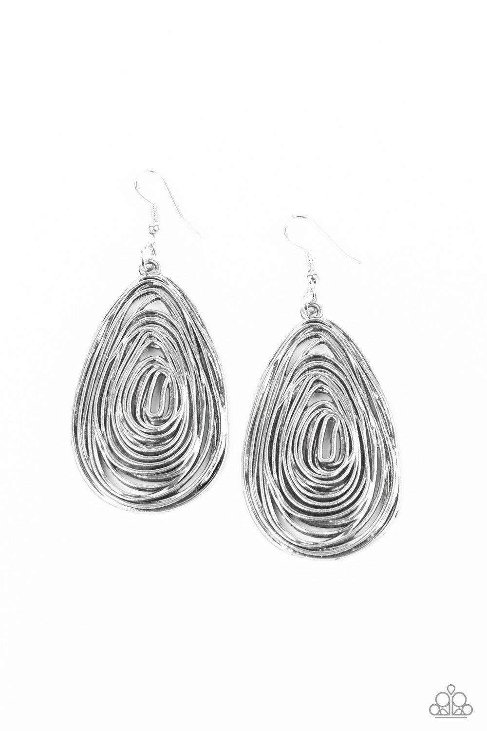 Rural Ripples - Silver earring 544
