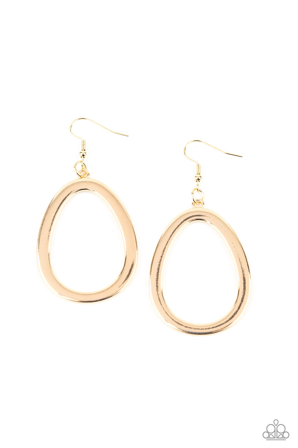 Casual Curves - Gold earring 1675