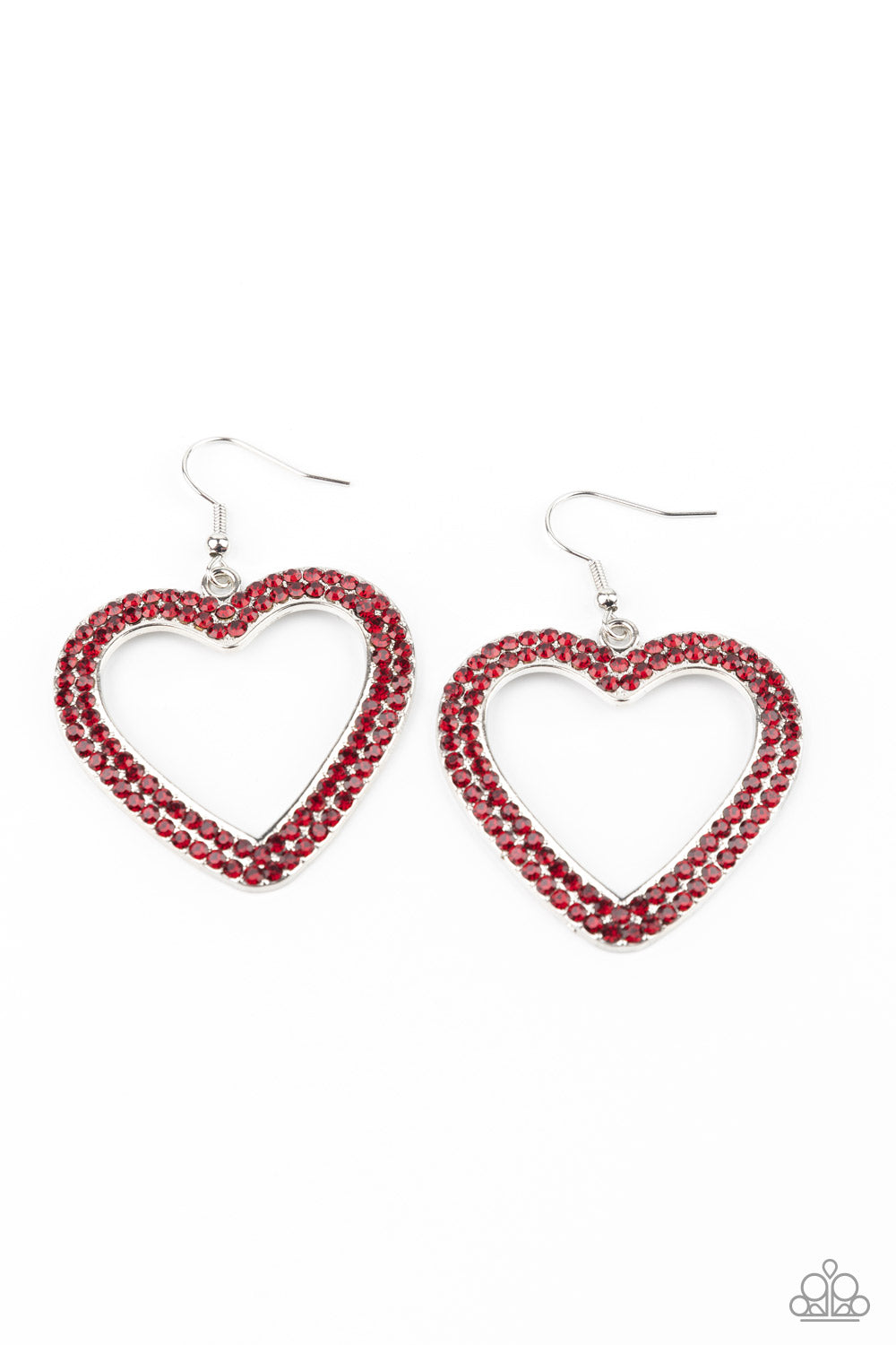 GLISTEN To Your Heart - Red earring 1807