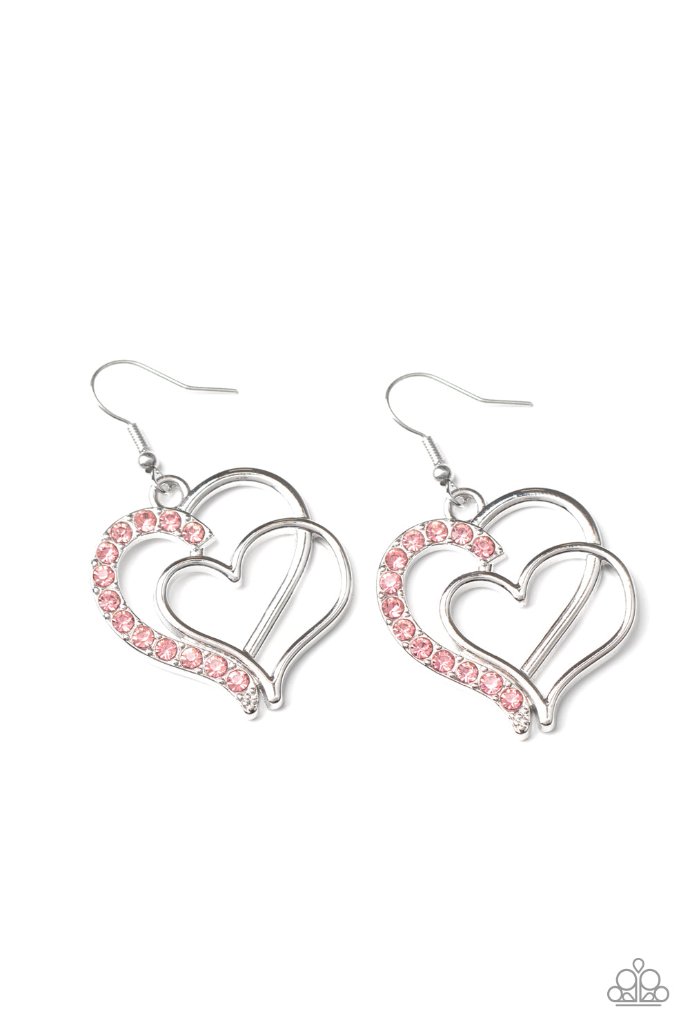 Double the Heartache - Pink earring 1908