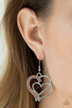 Load image into Gallery viewer, Double the Heartache - Pink earring 1908
