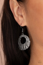 Load image into Gallery viewer, Warped Perceptions - Black earring 1802
