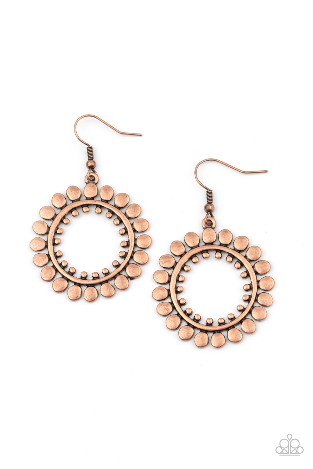 Radiating Radiance - Copper earring 579