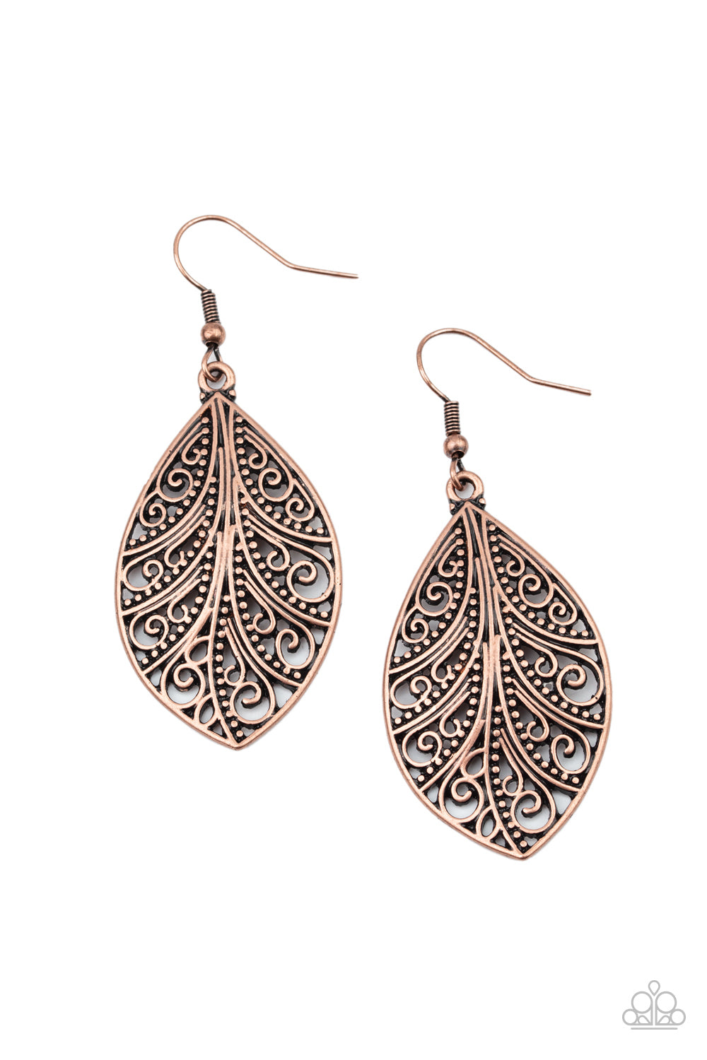 One VINE Day - Copper earring 1874
