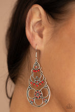 Load image into Gallery viewer, Garden Melody - Red earring 1676
