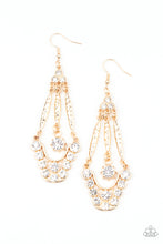 Load image into Gallery viewer, High-Ranking Radiance - Gold earring 658
