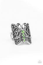 Load image into Gallery viewer, Butterfly Bling - Green ring 1644
