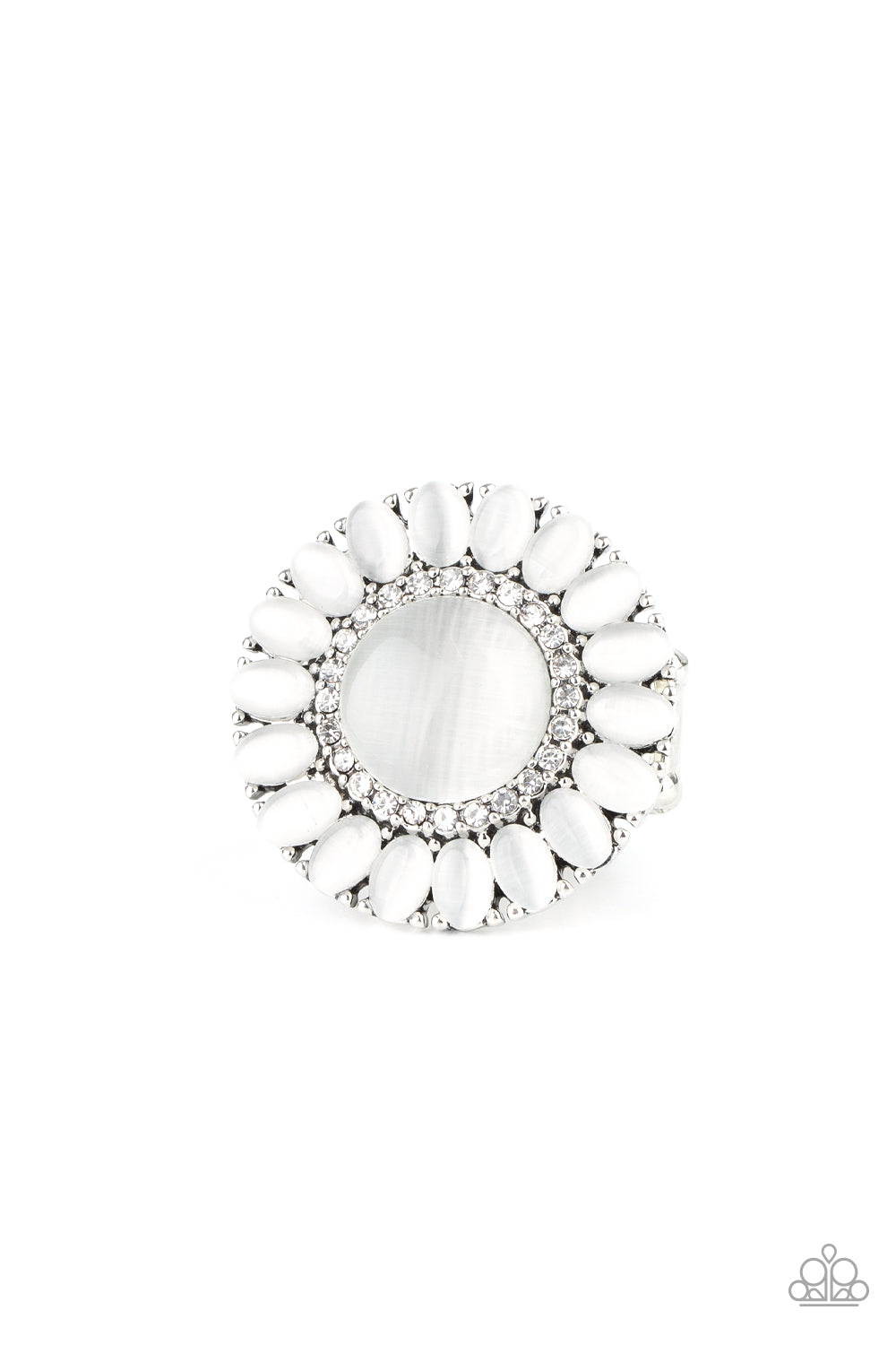 Elegantly Eden - White ring 2112