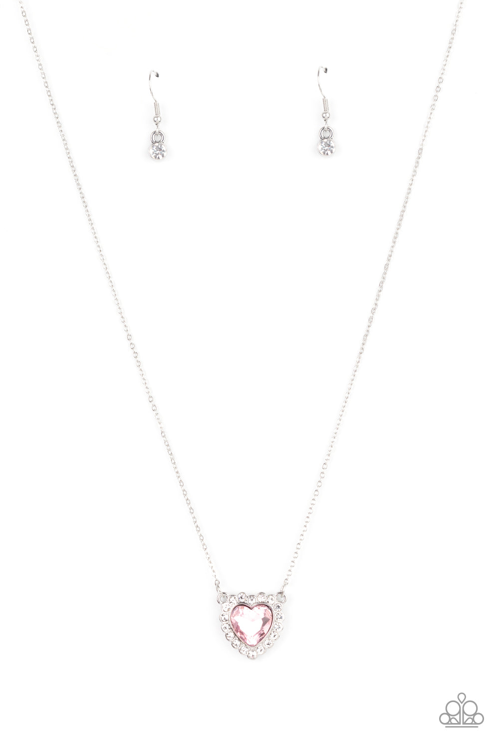 Out of the GLITTERY-ness of Your Heart - Pink necklace 1798