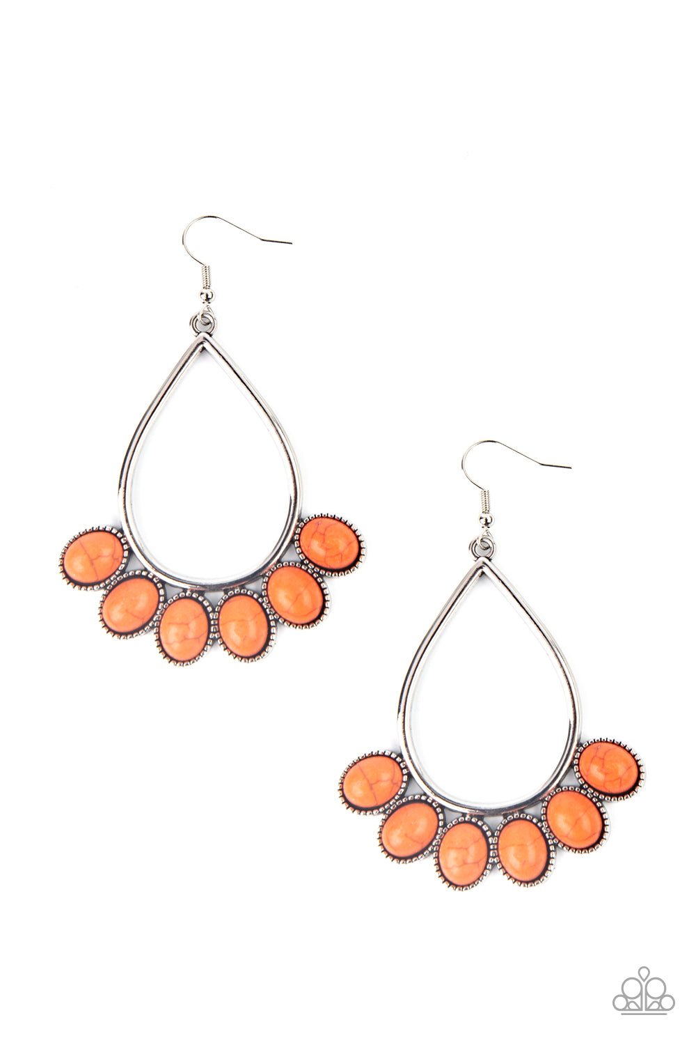 Stone Sky - Orange earring 1957