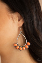 Load image into Gallery viewer, Stone Sky - Orange earring 1957
