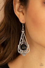 Load image into Gallery viewer, Canyon Climate - Black earring 1973
