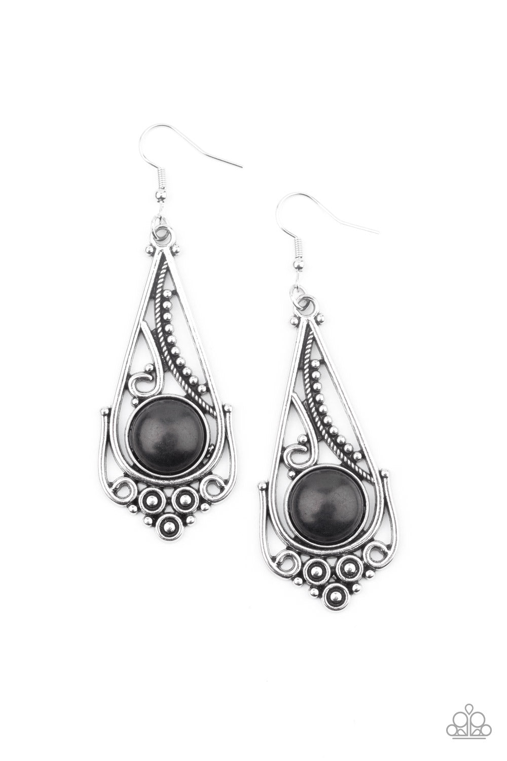 Canyon Climate - Black earring 1973