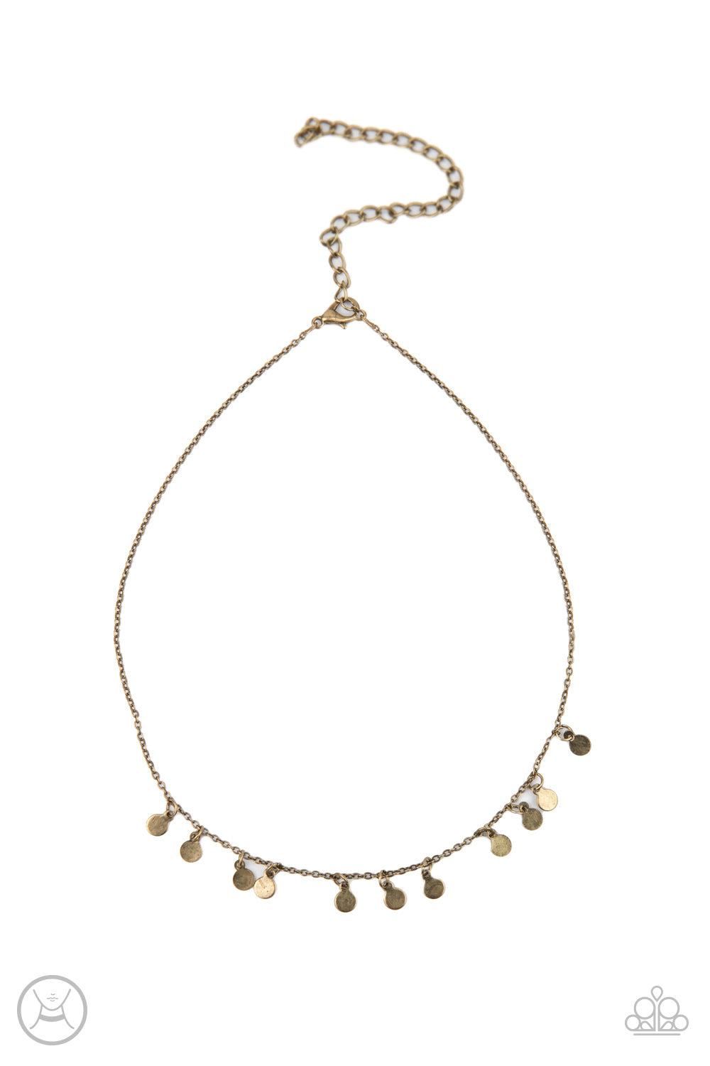 Ready, Set, DISCO! - Brass choker necklace 2051