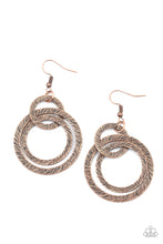 Load image into Gallery viewer, Distractingly Dizzy - Copper earring 652
