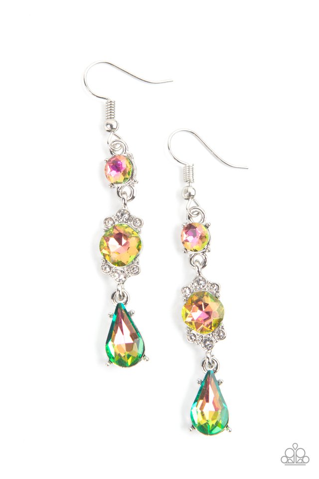 Outstanding Opulence - multi earring Paparazzi C020C