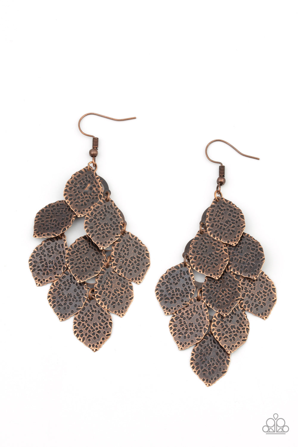 Loud and Leafy - Copper earring 2148