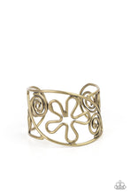 Load image into Gallery viewer, Groovy Sensations - Brass cuff bracelet F015
