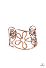 Load image into Gallery viewer, Groovy Sensations - Copper cuff bracelet C011
