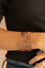 Load image into Gallery viewer, Groovy Sensations - Copper cuff bracelet C011
