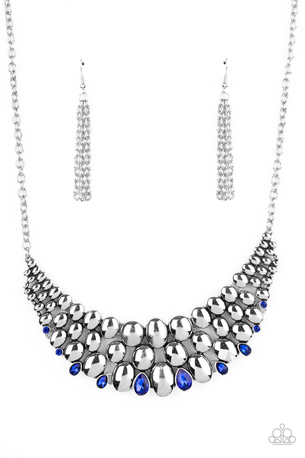 Powerhouse Party - Blue necklace B016