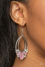 Load image into Gallery viewer, Look Into My Crystal Ball - Pink earring 1960
