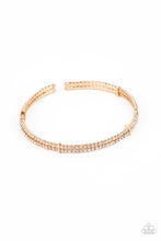 Load image into Gallery viewer, Standout Opulence - Gold cuff bracelet 644
