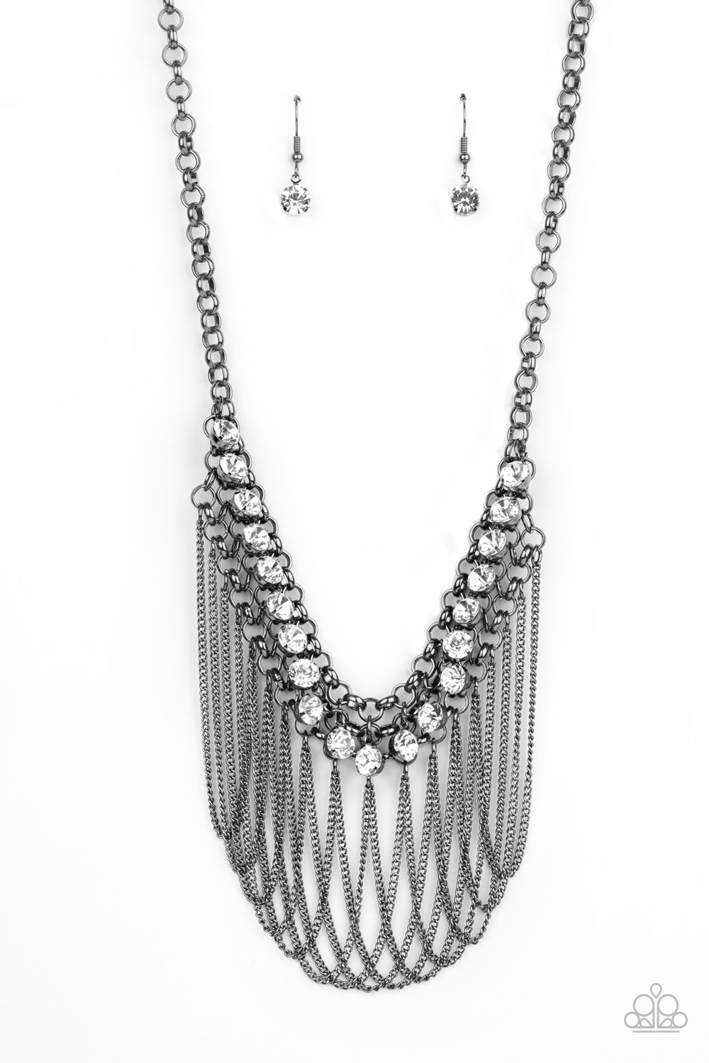 Flaunt Your Fringe - Black necklace 2082