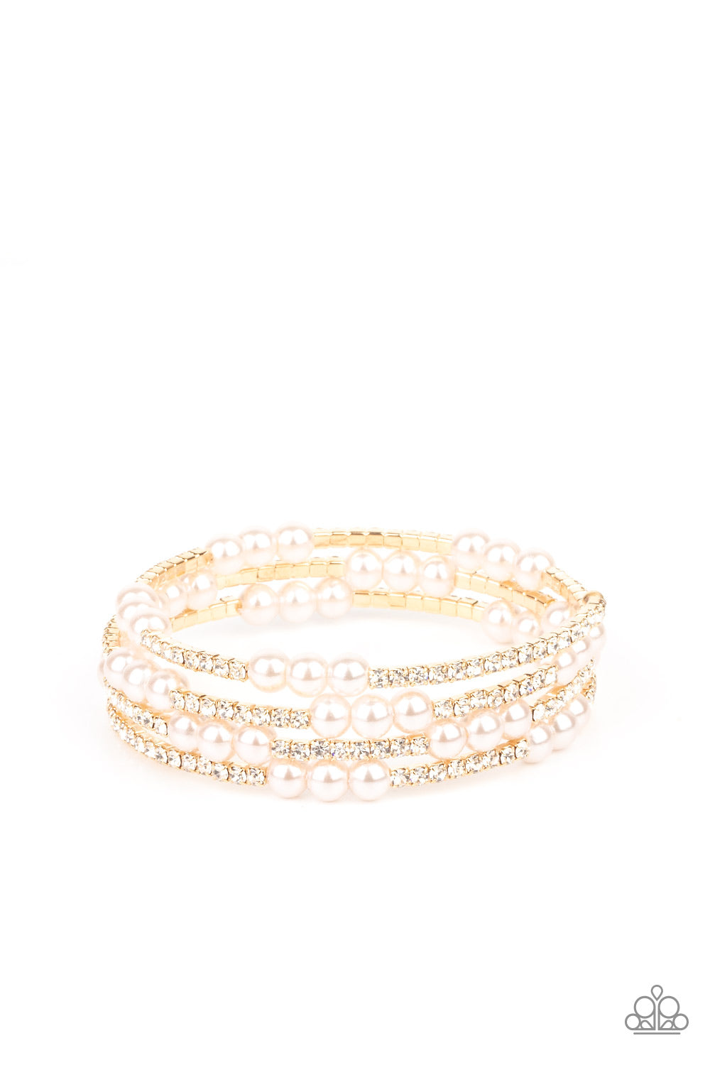 Hollywood Hospitality - Gold coil bracelet 607