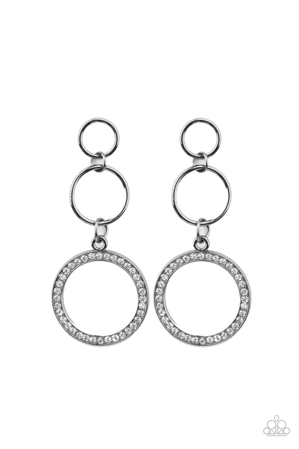 Rule-Breaking Radiance - Black post earring 2046