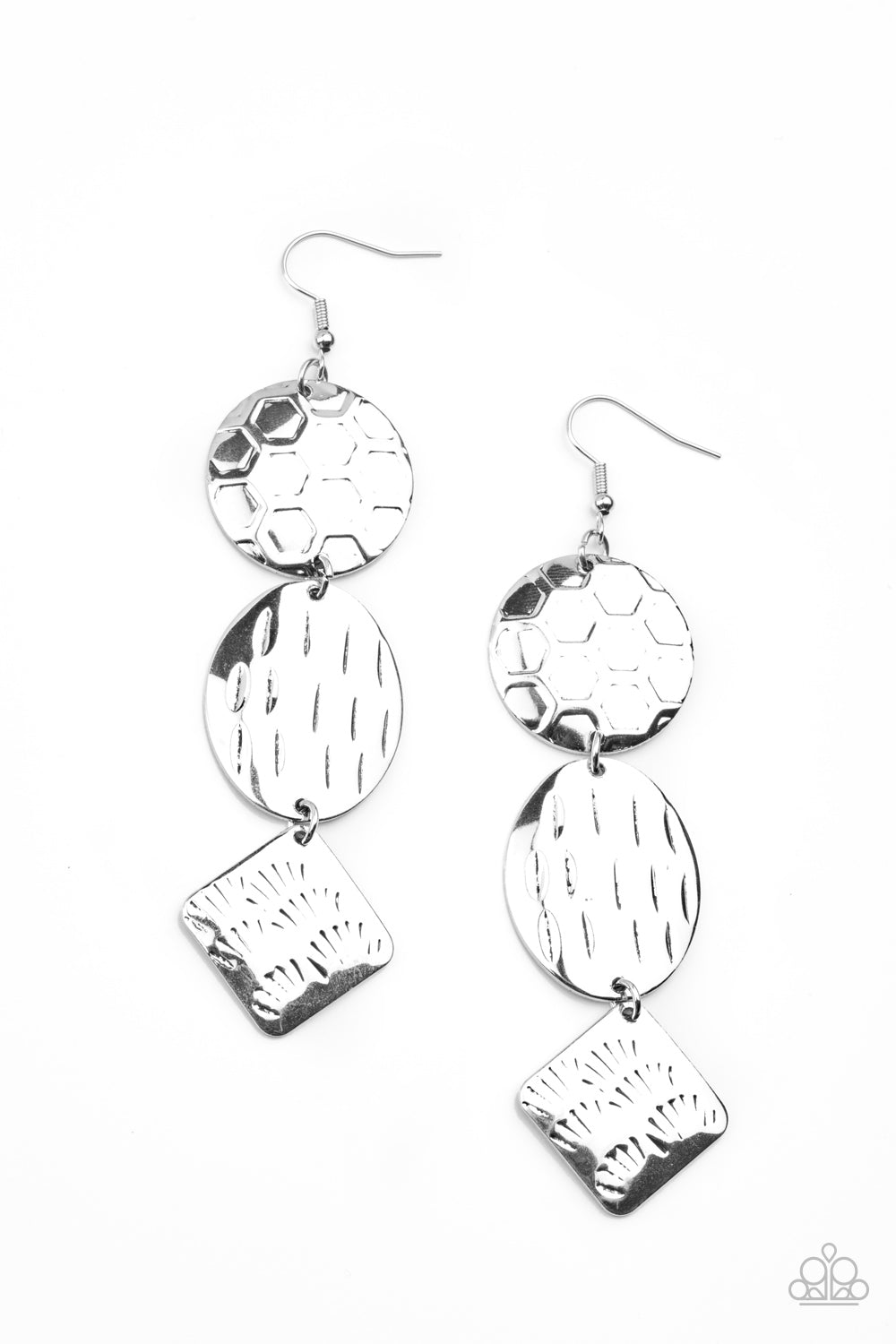 Mixed Movement - Silver earring 1907