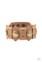 Load image into Gallery viewer, Electrified Edge - Brown snap bracelet A024
