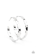 Load image into Gallery viewer, Exhilarated Edge - Silver hoop earring 2224
