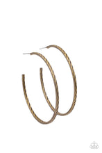 Load image into Gallery viewer, Rural Reserve - Brass hoop earring A083
