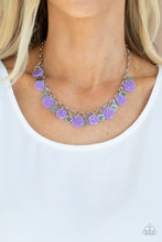 Load image into Gallery viewer, Flower Powered - Purple necklace 2128
