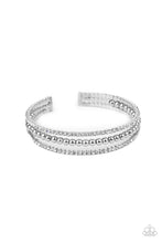 Load image into Gallery viewer, High-End Eye Candy - White cuff bracelet 2182

