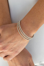 Load image into Gallery viewer, High-End Eye Candy - White cuff bracelet 2182
