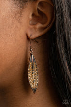 Load image into Gallery viewer, Hearty Harvest - Copper earring 640
