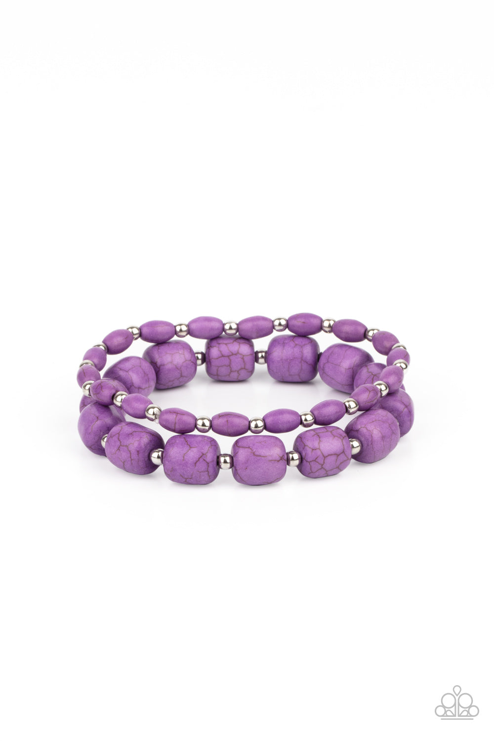 Colorfully Country - Purple bracelet 2220