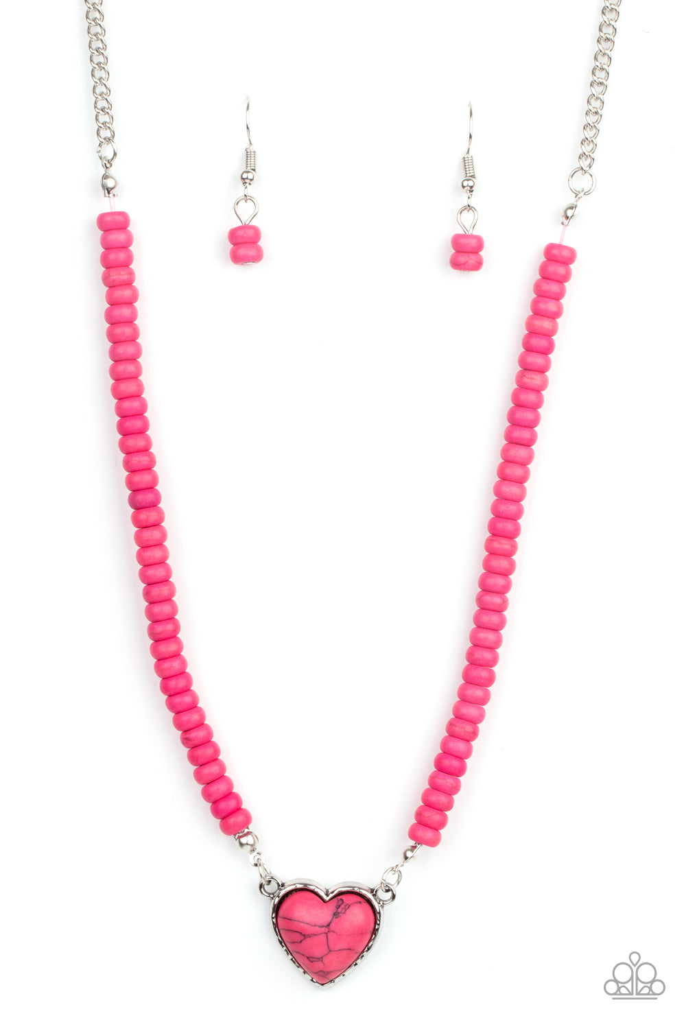 Country Sweetheart - Pink necklace D016