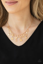 Load image into Gallery viewer, Stellar Stardom - paparazzi Gold necklace (B023)
