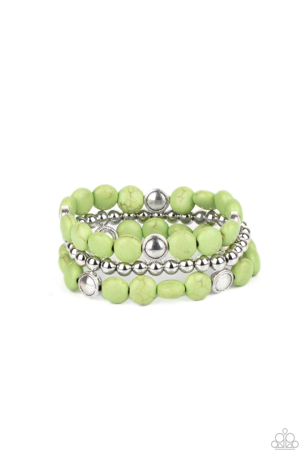 Desert Verbena - Green bracelet 2224
