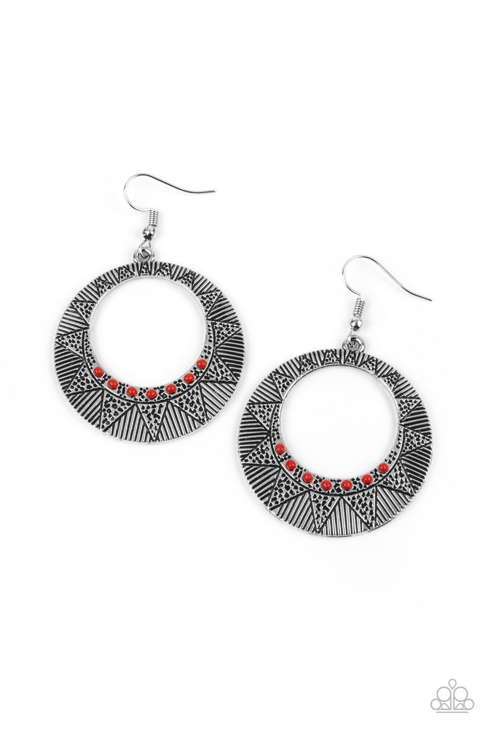 Adobe Dusk - Red earring 819