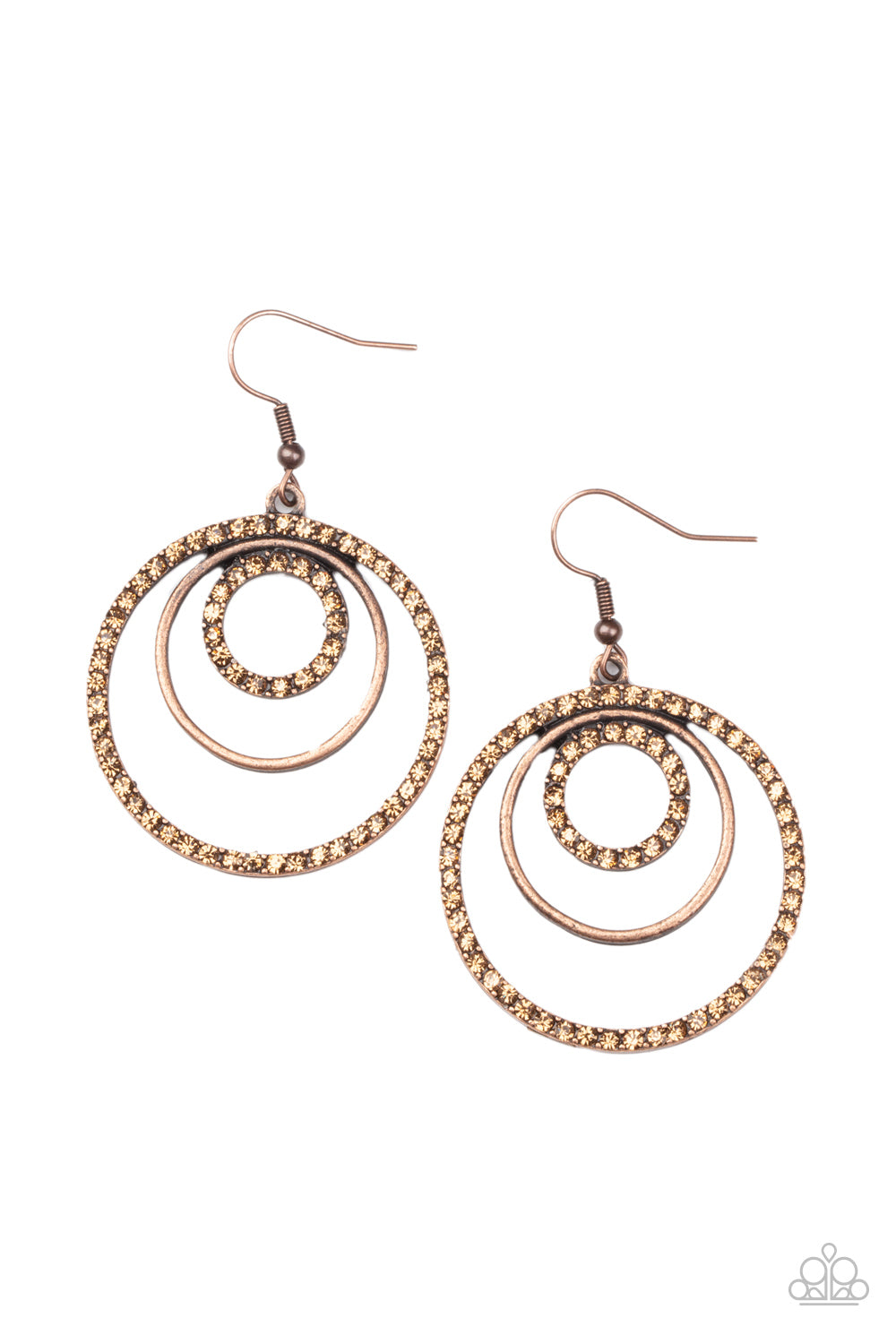 Bodaciously Bubbly - Copper earring 2115
