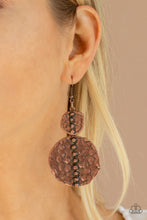 Load image into Gallery viewer, Metro Metalhead - Copper earring 1854
