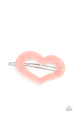 Load image into Gallery viewer, HEART Not to Love - Pink hair clip B029
