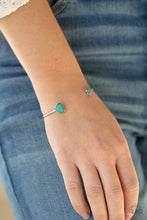 Load image into Gallery viewer, Romantically Rustic - Blue cuff bracelet 2127
