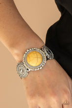 Load image into Gallery viewer, Mojave Motif - Yellow cuff bracelet 2133
