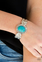 Load image into Gallery viewer, Western Wings - Blue cuff bracelet 2096
